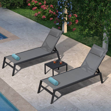 Purple leaf patio online chaise lounge